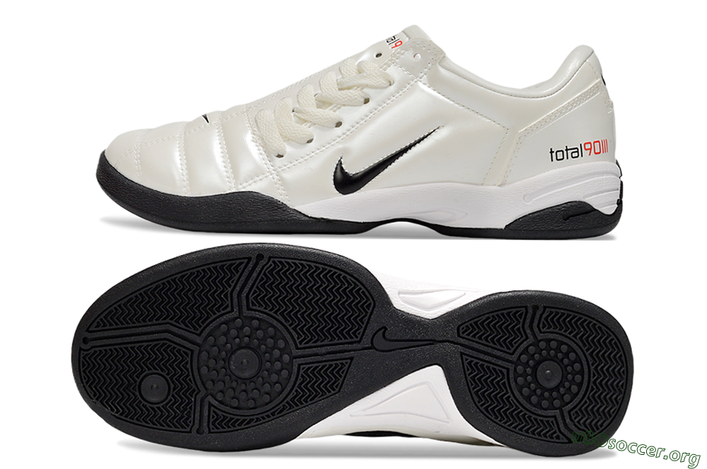 Nike Total 90 II IC Football Shoes - Beige/Black/White 1