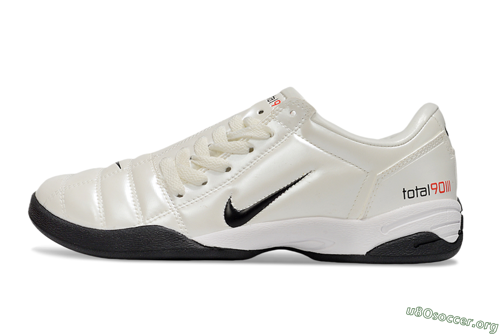 Nike Total 90 II IC Football Shoes - Beige/Black/White 3