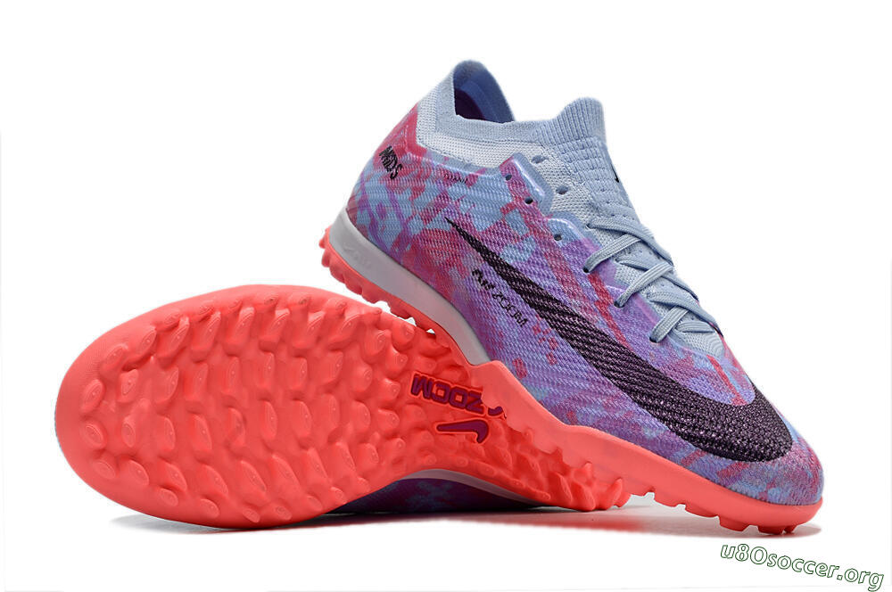 Nike Air Zoom Mercurial Vapor 16 Elite TF Football Shoes - Jade/Purple/Red 1