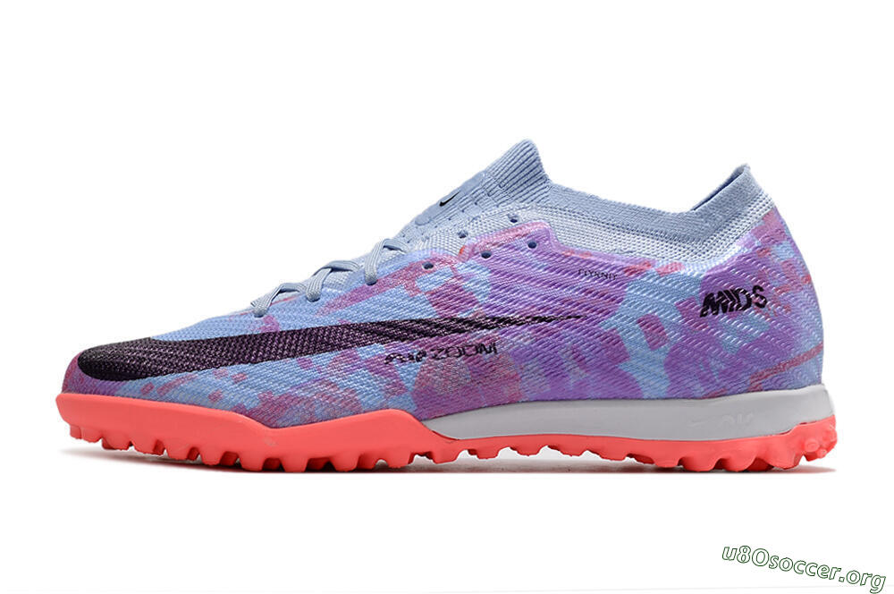 Nike Air Zoom Mercurial Vapor 16 Elite TF Football Shoes - Jade/Purple/Red 3
