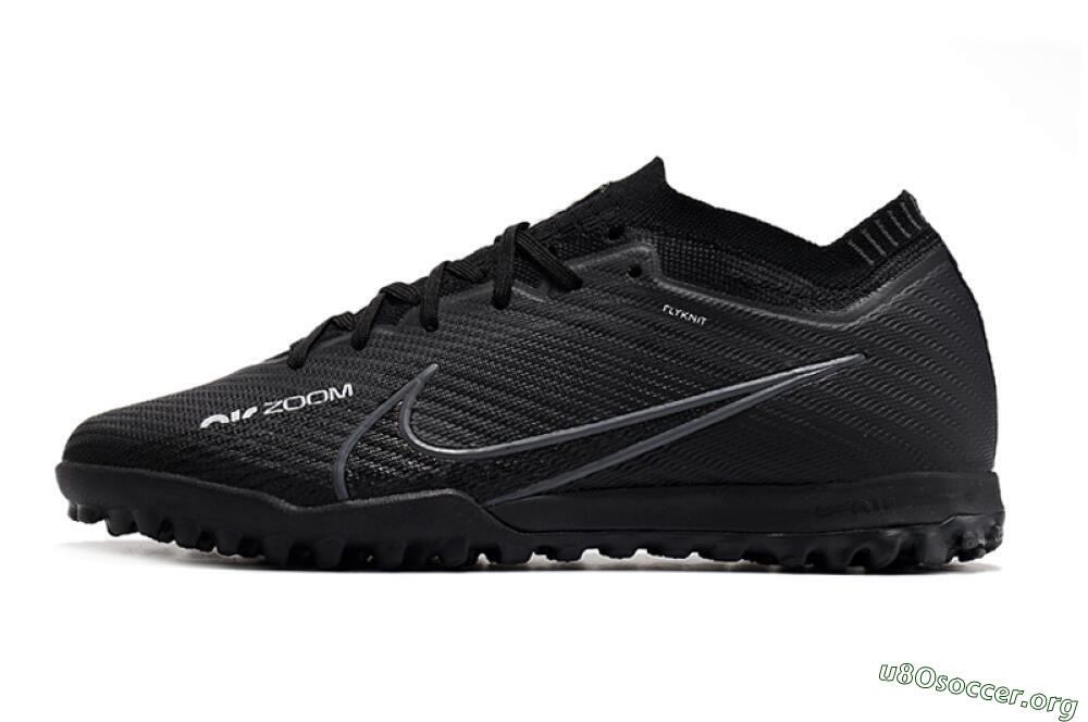 Nike Air Zoom Mercurial Vapor 16 Elite TF Football Shoes - Black/White/Yellow 3