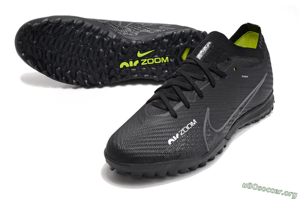 Nike Air Zoom Mercurial Vapor 16 Elite TF Football Shoes - Black/White/Yellow 0