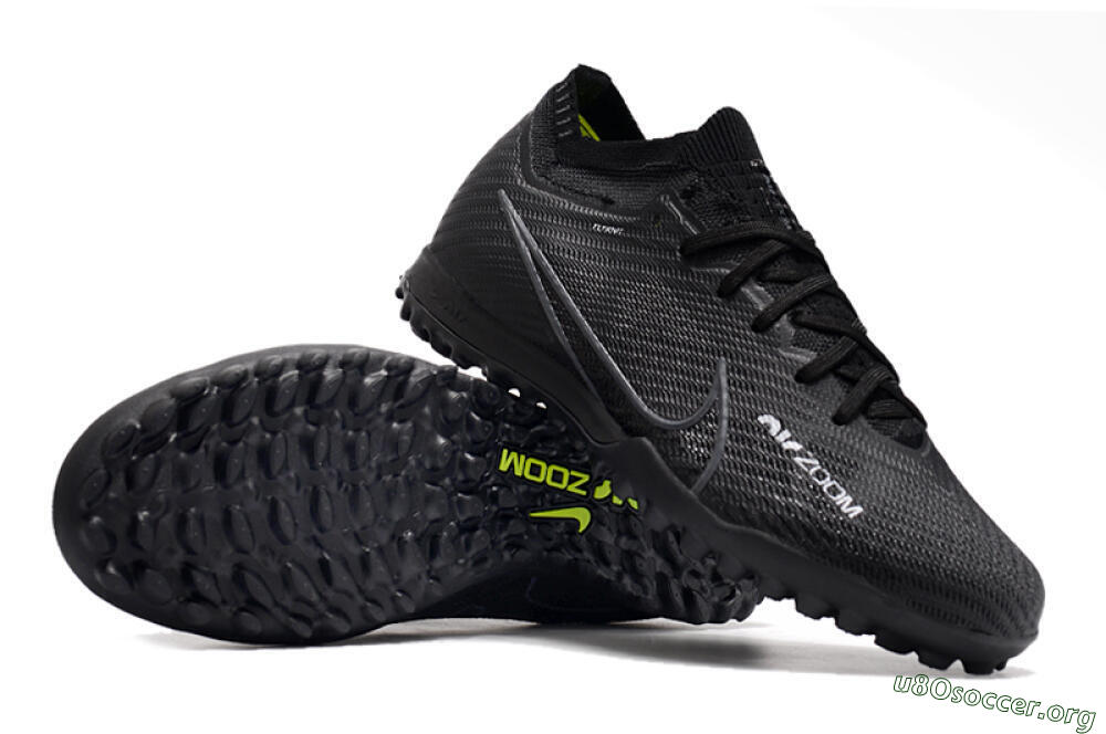 Nike Air Zoom Mercurial Vapor 16 Elite TF Football Shoes - Black/White/Yellow 1