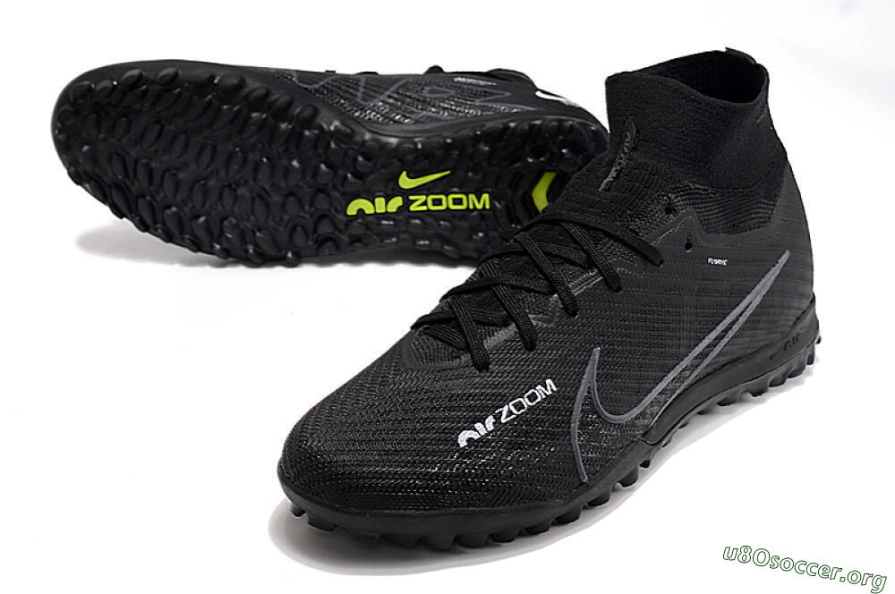 Nike Air Zoom Mercurial Superfly 10 Elite TF Football Shoes - Black/White/Yellow 0