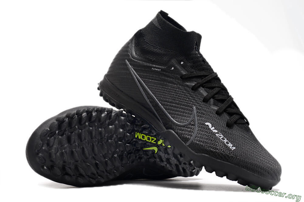 Nike Air Zoom Mercurial Superfly 10 Elite TF Football Shoes - Black/White/Yellow 1