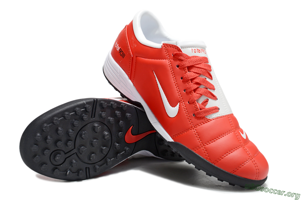 Nike Total 90 II TF Football Shoes - Red/White/Black 0