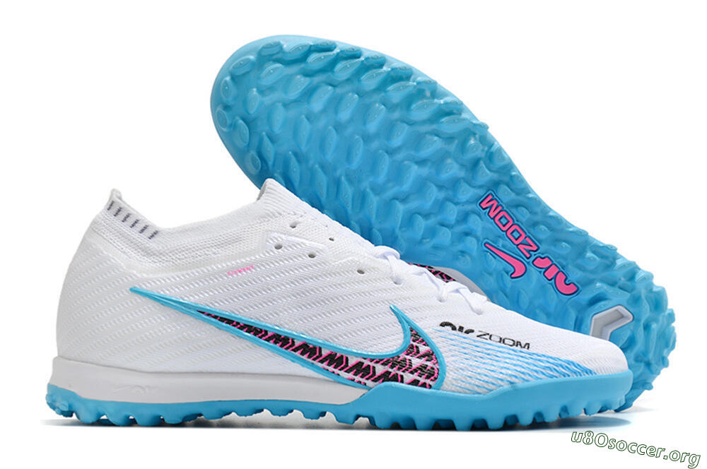 Nike Air Zoom Mercurial Vapor 16 Elite TF Football Shoes - White/Red/Blue 2
