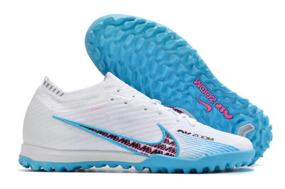 Nike Air Zoom Mercurial Vapor 16 Elite TF Football Shoes - White/Red/Blue