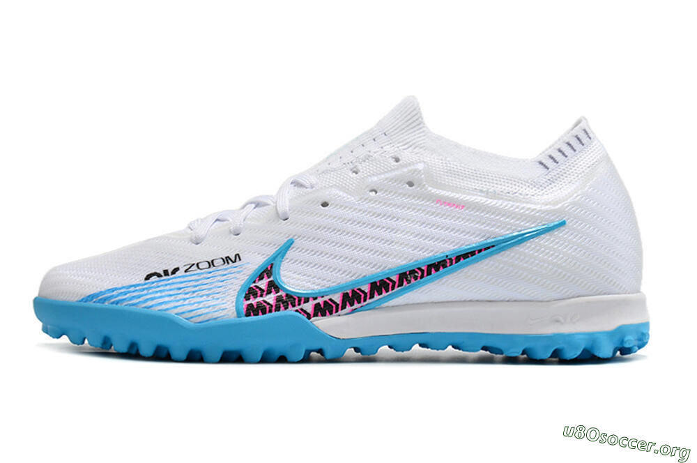 Nike Air Zoom Mercurial Vapor 16 Elite TF Football Shoes - White/Red/Blue 3