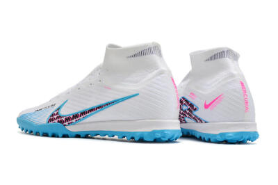 Nike Air Zoom Mercurial Superfly 10 Elite TF Football Shoes - White/Blue/Red