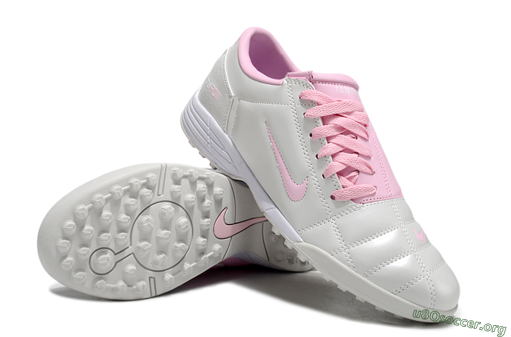 Nike Total 90 II TF Football Shoes - Beige/Pink/White 0