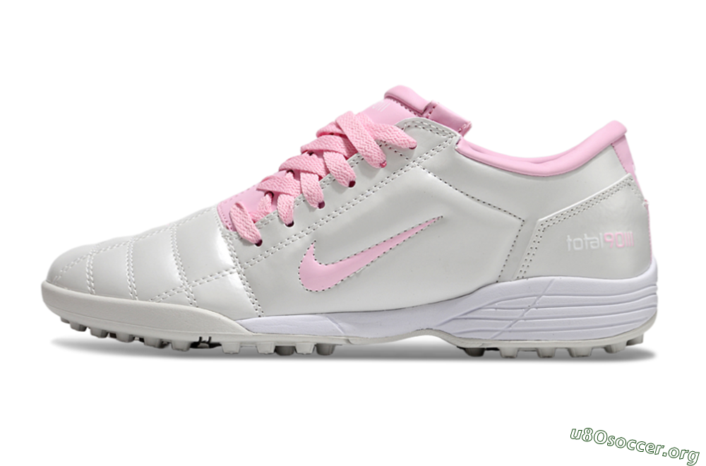 Nike Total 90 II TF Football Shoes - Beige/Pink/White 3