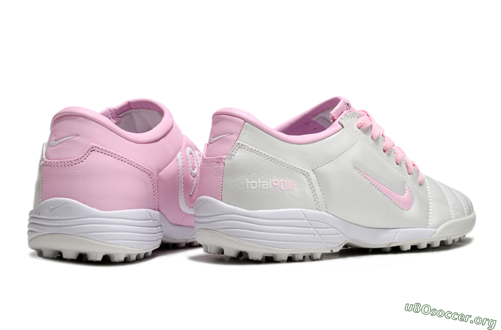 Nike Total 90 II TF Football Shoes - Beige/Pink/White 6