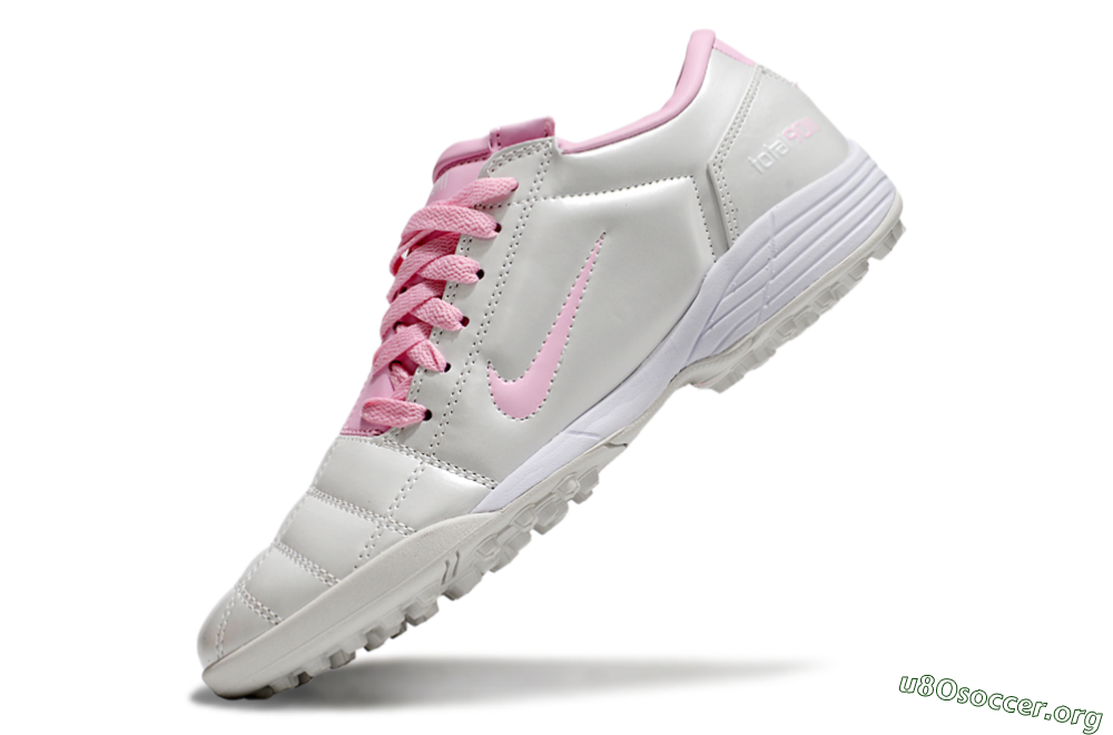 Nike Total 90 II TF Football Shoes - Beige/Pink/White 5