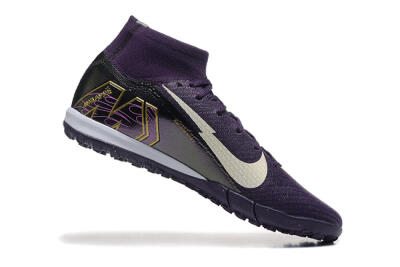 Nike Air Zoom Mercurial Superfly 10 Elite TF Football Shoes - Purple/White/Gold