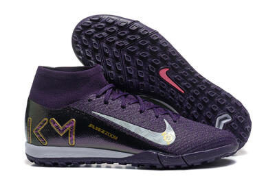 Nike Air Zoom Mercurial Superfly 10 Elite TF Football Shoes - Purple/White/Gold