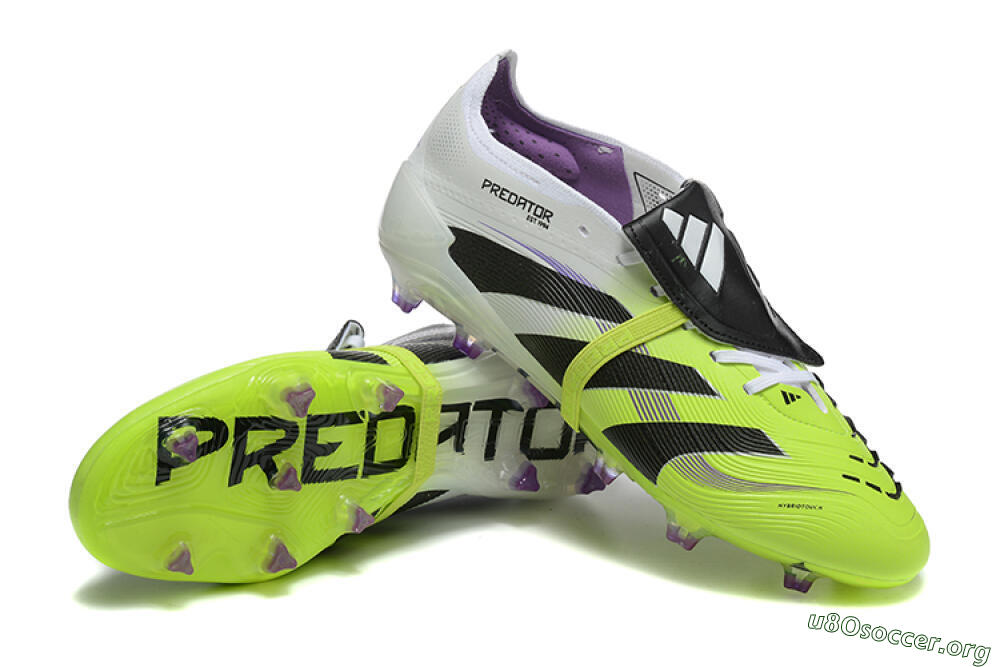 Adidas Predator 25 Elite Foldover Tongue FG Football Boots - Yellow/Black 4