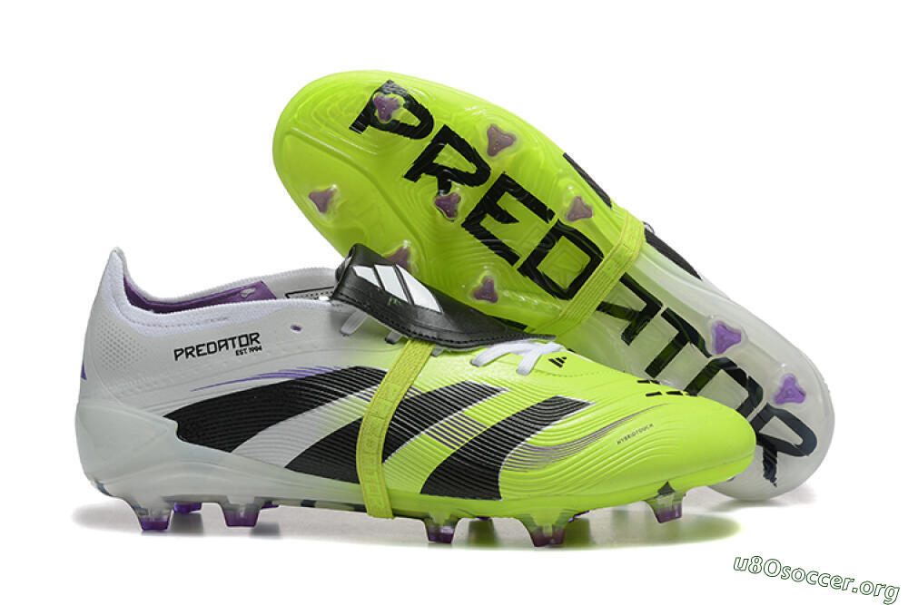 Adidas Predator 25 Elite Foldover Tongue FG Football Boots - Yellow/Black 2