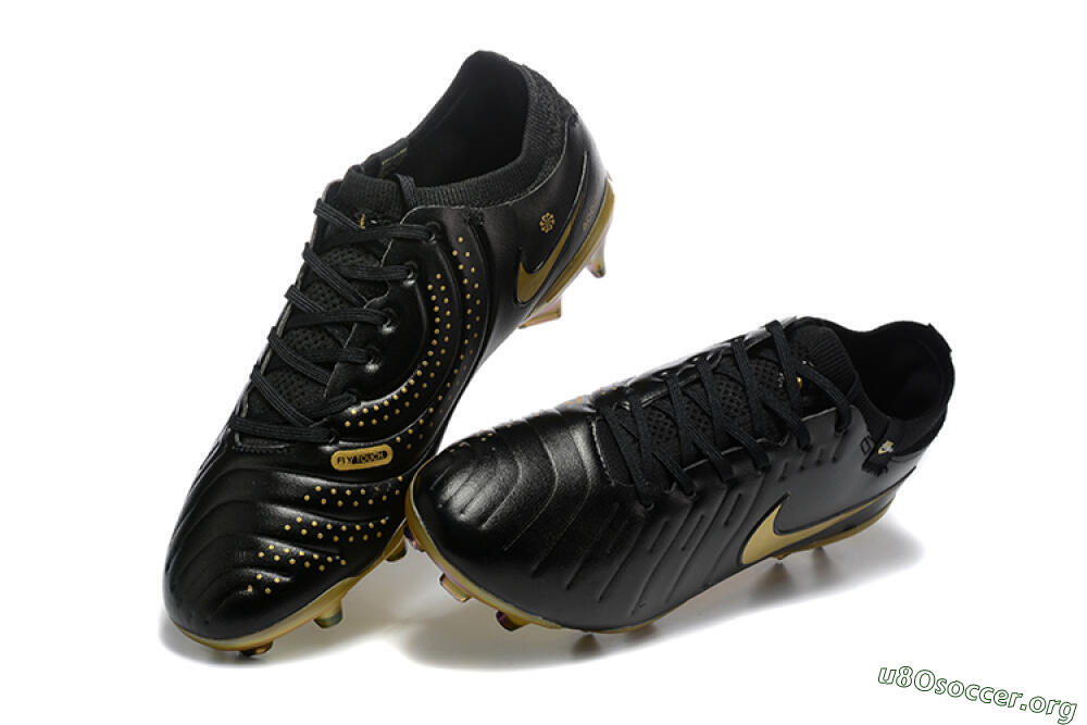 Nike Tiempo Legend 10 Elite FG Football Boots - Black/Gold 6