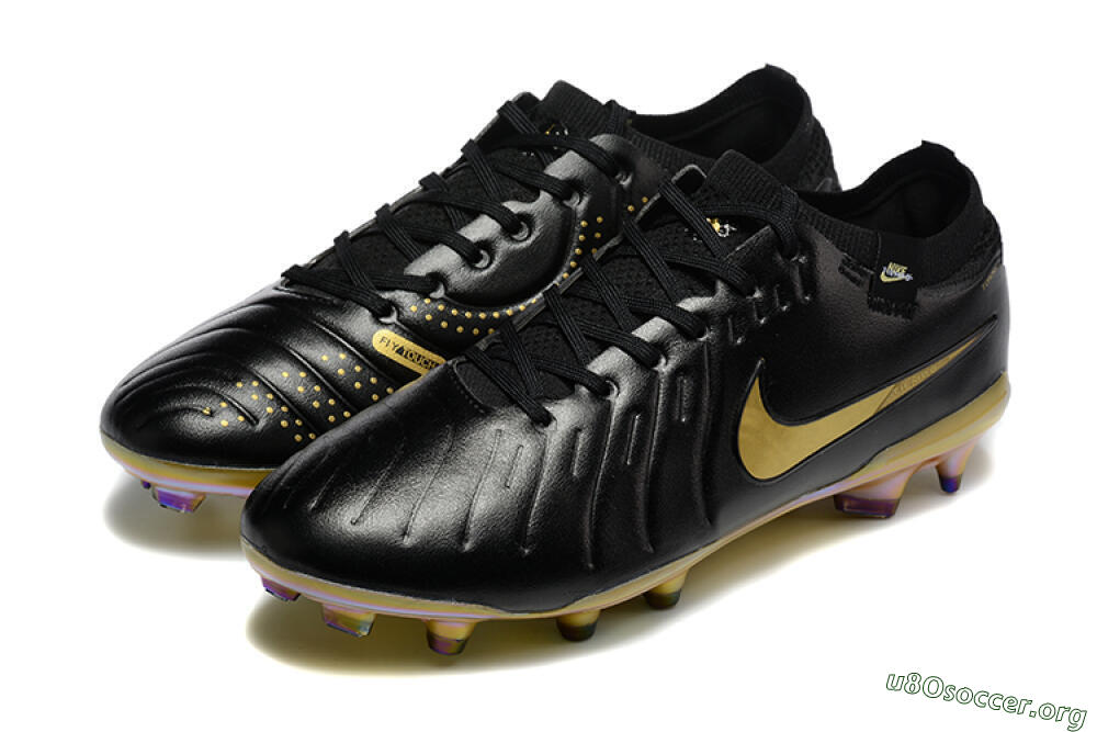 Nike Tiempo Legend 10 Elite FG Football Boots - Black/Gold 5