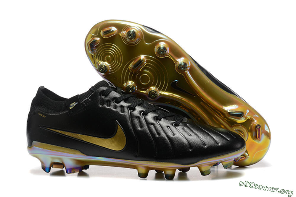 Nike Tiempo Legend 10 Elite FG Football Boots - Black/Gold 2