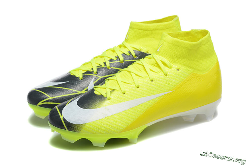 Nike Air Zoom Mercurial Superfly 10 Elite FG Football Boots - Yellow/Black/White 5