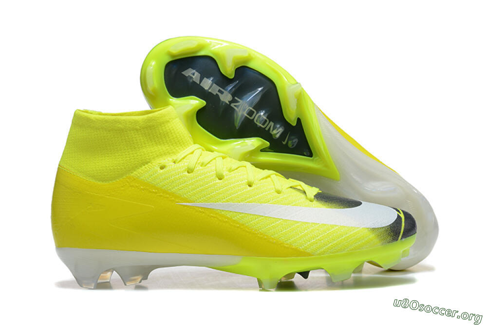 Nike Air Zoom Mercurial Superfly 10 Elite FG Football Boots - Yellow/Black/White 2