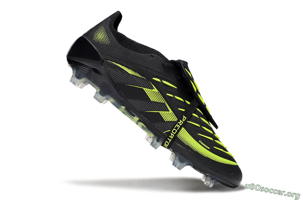 Adidas Predator 25 Elite Foldover Tongue FG Football Boots - Black/Yellow 4
