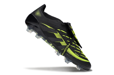 Adidas Predator 25 Elite Foldover Tongue FG Football Boots - Black/Yellow
