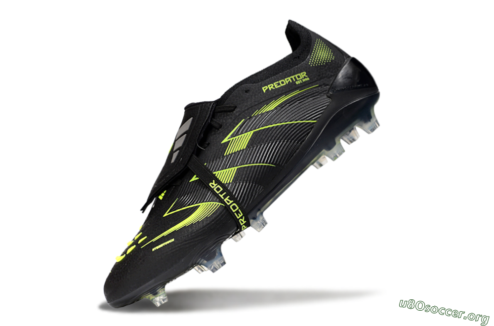 Adidas Predator 25 Elite Foldover Tongue FG Football Boots - Black/Yellow 5
