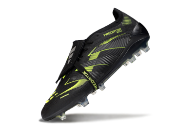 Adidas Predator 25 Elite Foldover Tongue FG Football Boots - Black/Yellow