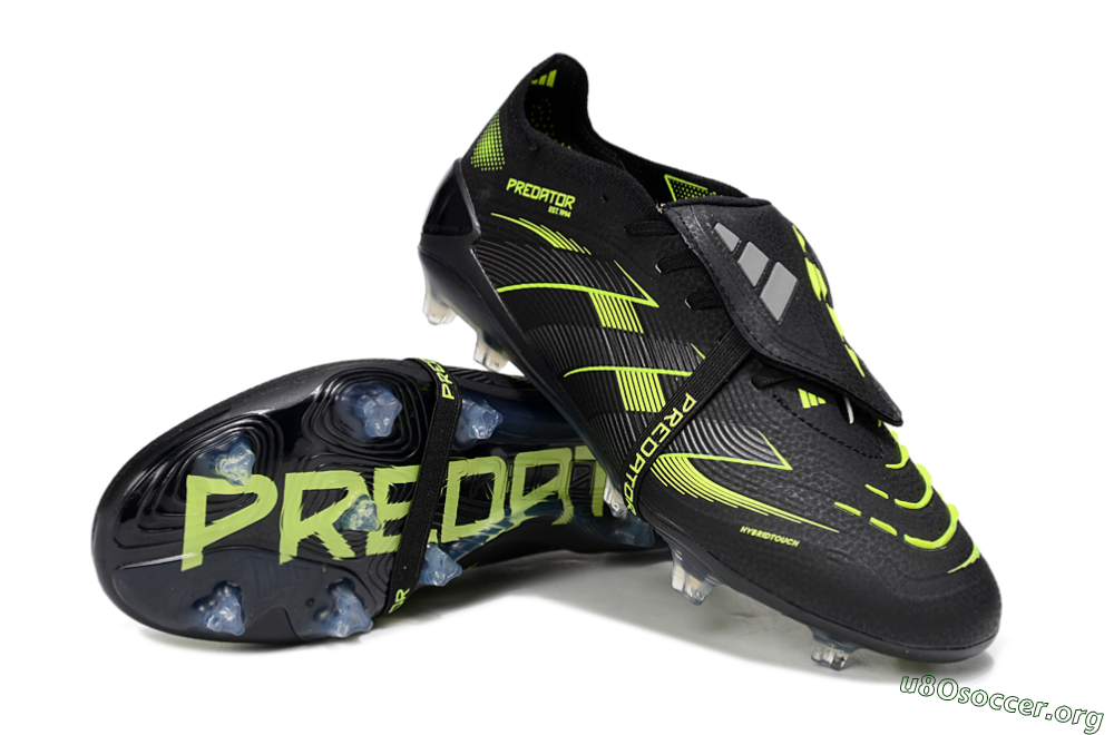 Adidas Predator 25 Elite Foldover Tongue FG Football Boots - Black/Yellow 0
