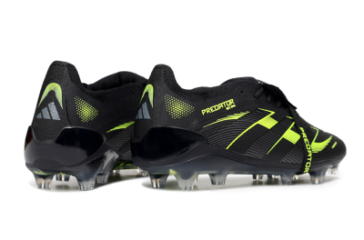 Adidas Predator 25 Elite Foldover Tongue FG Football Boots - Black/Yellow