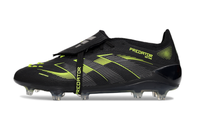 Adidas Predator 25 Elite Foldover Tongue FG Football Boots - Black/Yellow
