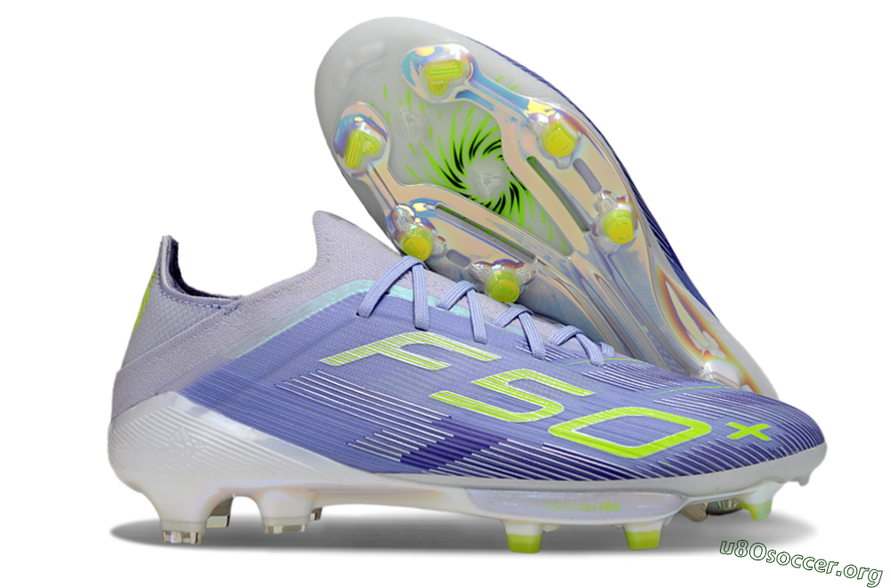 Adidas F50+ Elite Lightstrike Pro FG Football Boots - Blue/Yellow 2