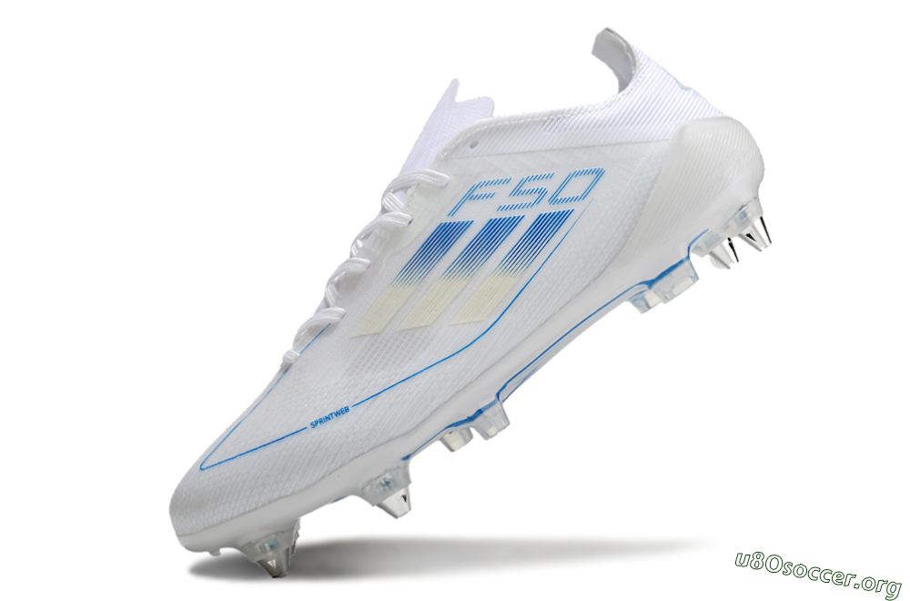 Adidas F50 Elite SG Football Boots - White/Blue 5