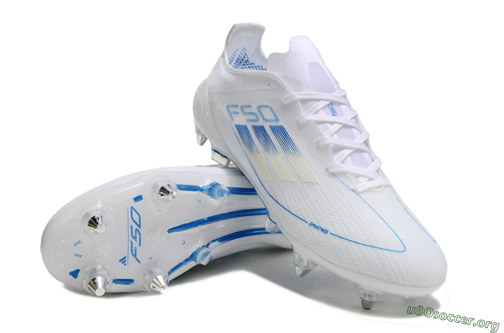 Adidas F50 Elite SG Football Boots - White/Blue 0