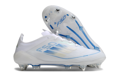 Adidas F50 Elite SG Football Boots - White/Blue