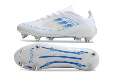 Adidas F50 Elite SG Football Boots - White/Blue