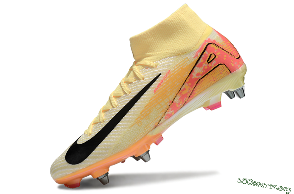 Nike Air Zoom Mercurial Superfly 10 Elite SG Football Boots - Yellow/Black/Red 5