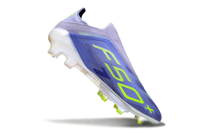 Adidas F50+ Elite Lightstrike Pro Laceless FG Football Boots - Blue/Yellow