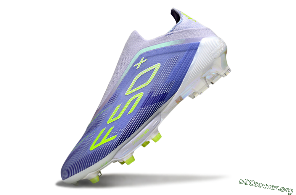 Adidas F50+ Elite Lightstrike Pro Laceless FG Football Boots - Blue/Yellow 5