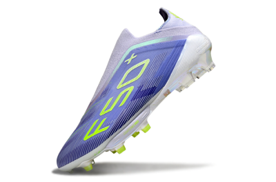 Adidas F50+ Elite Lightstrike Pro Laceless FG Football Boots - Blue/Yellow