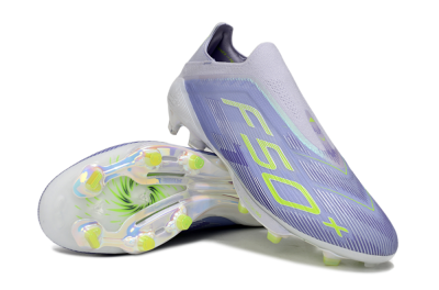 Adidas F50+ Elite Lightstrike Pro Laceless FG Football Boots - Blue/Yellow