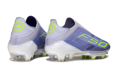 Adidas F50+ Elite Lightstrike Pro Laceless FG Football Boots - Blue/Yellow