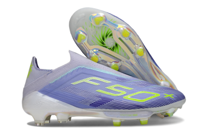 Adidas F50+ Elite Lightstrike Pro Laceless FG Football Boots - Blue/Yellow