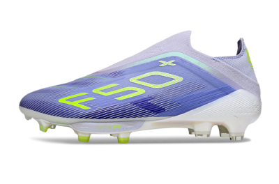 Adidas F50+ Elite Lightstrike Pro Laceless FG Football Boots - Blue/Yellow