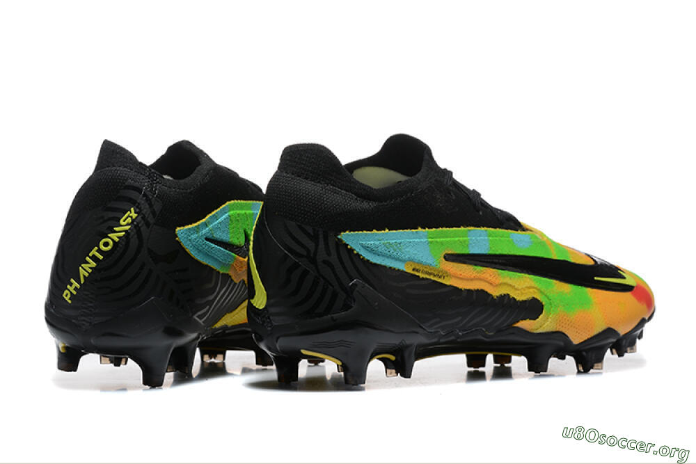 Nike Phantom GX Elite FG Football Boots - Black/Rainbow 9