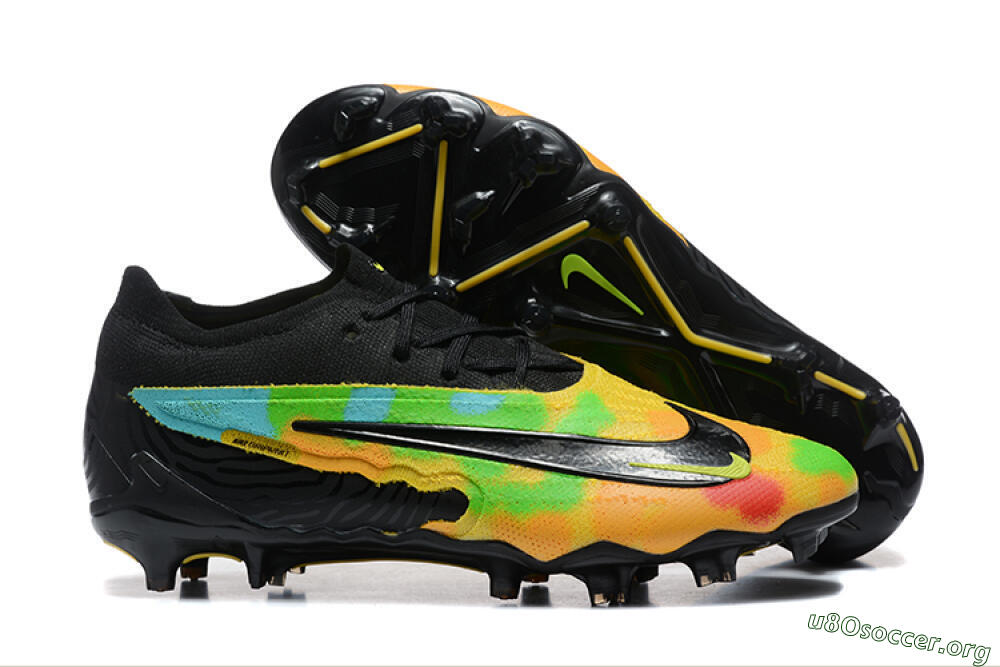 Nike Phantom GX Elite FG Football Boots - Black/Rainbow 2