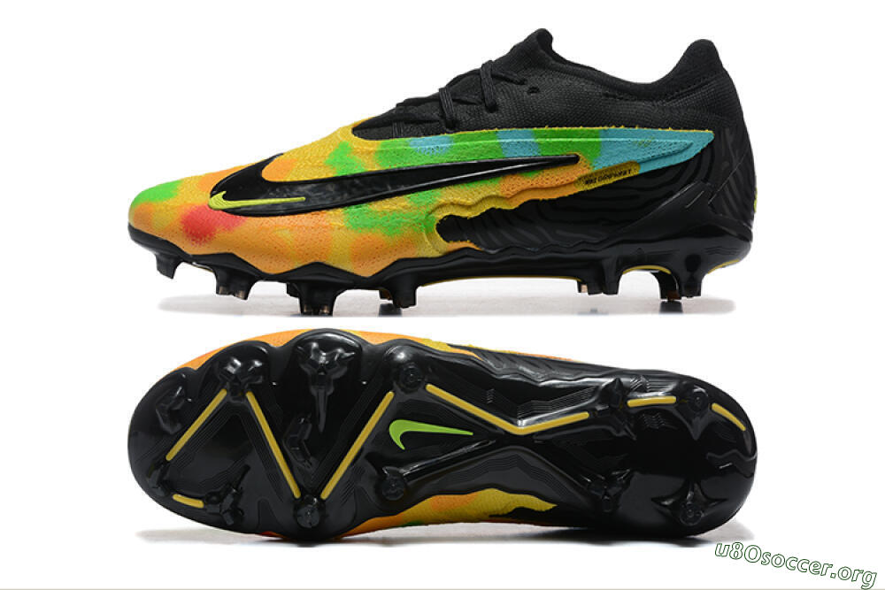 Nike Phantom GX Elite FG Football Boots - Black/Rainbow 1